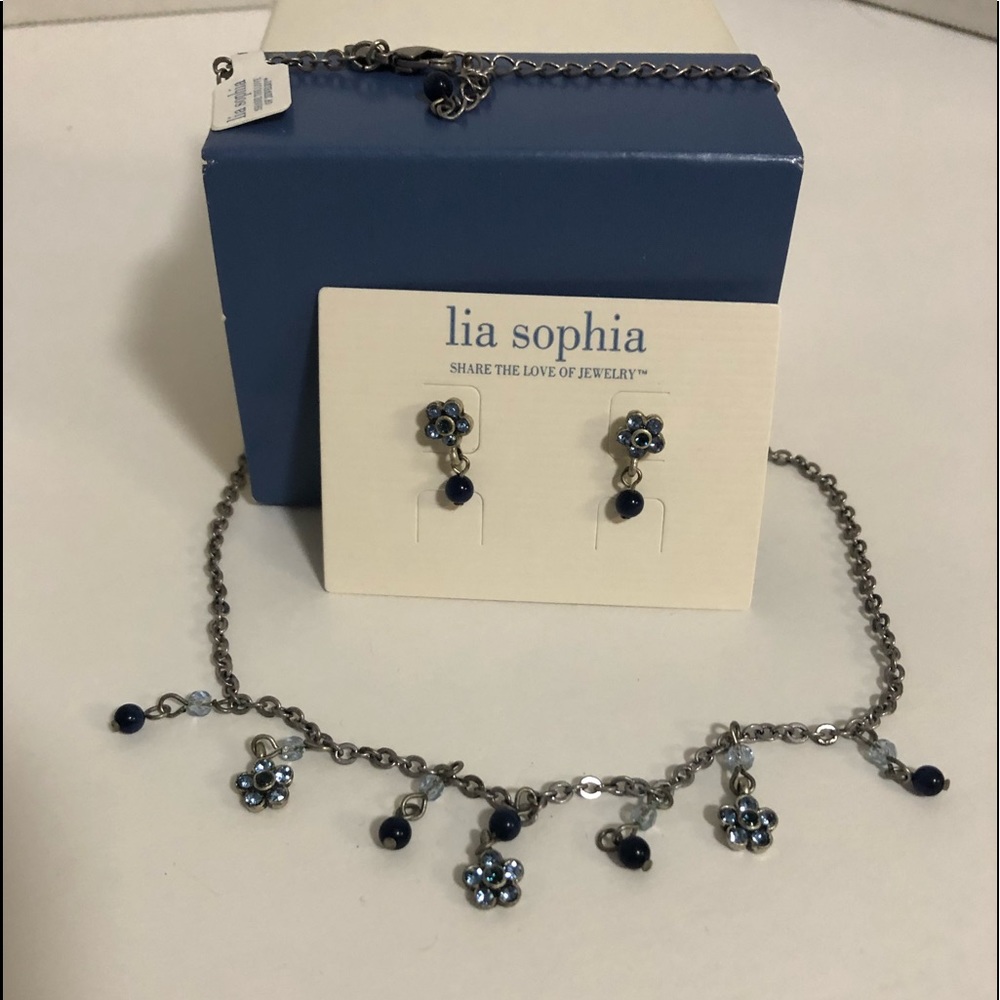 Matching necklace and earrings